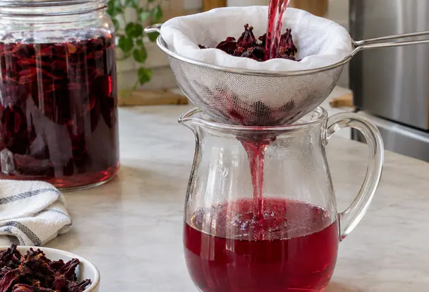 Image showing hibiscus straining