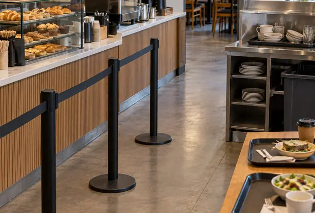 Image showing cafe counter queue