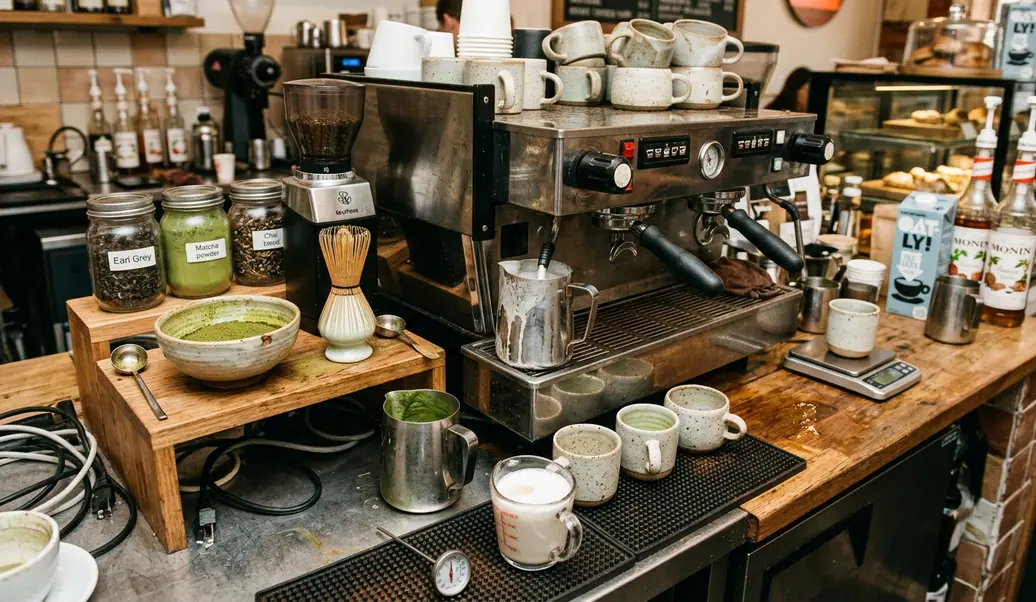 Tea Latte Setup